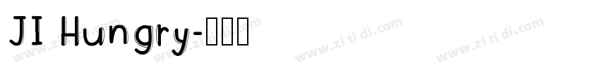 JI Hungry字体转换